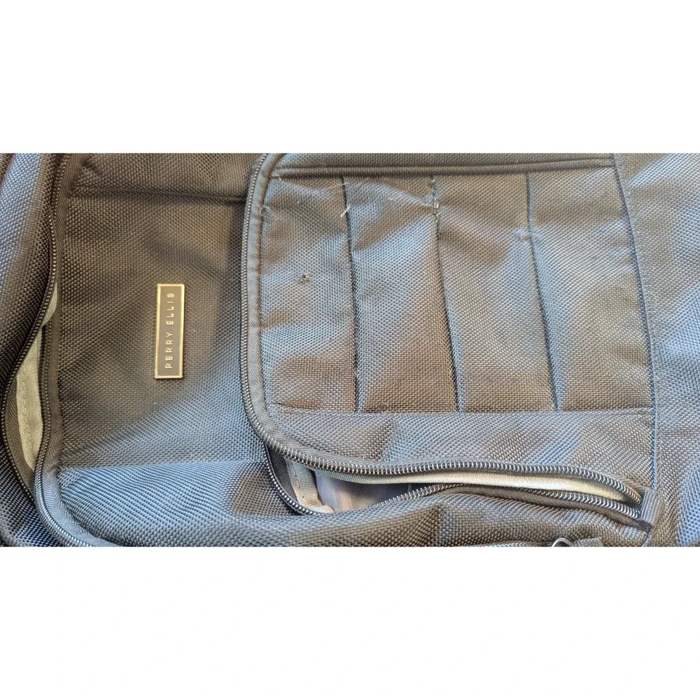 Perry Ellis Backpack Men's Designer Business Laptop  Tablet Multi Pocket